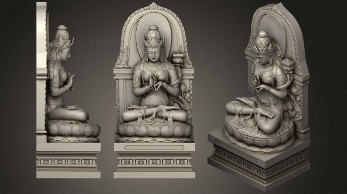 Скульптуры индийские (Туонг Бат Нха, STKI_0197) 3D модель для ЧПУ станка